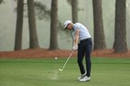 Will Zaltoris during the Masters 2023 practice round